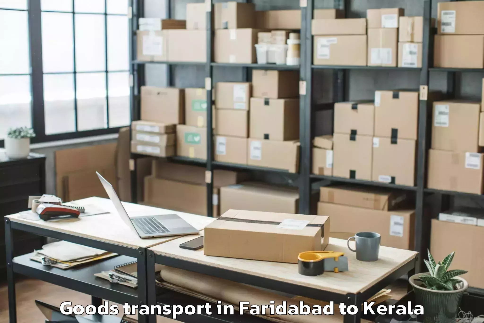 Quality Faridabad to Udumbanchola Goods Transport